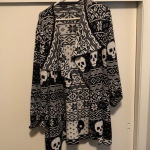 Skull wrap sweater